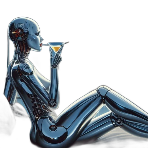 robot, cyberpunk, concept art, comic book art transparent PNG cut-out
