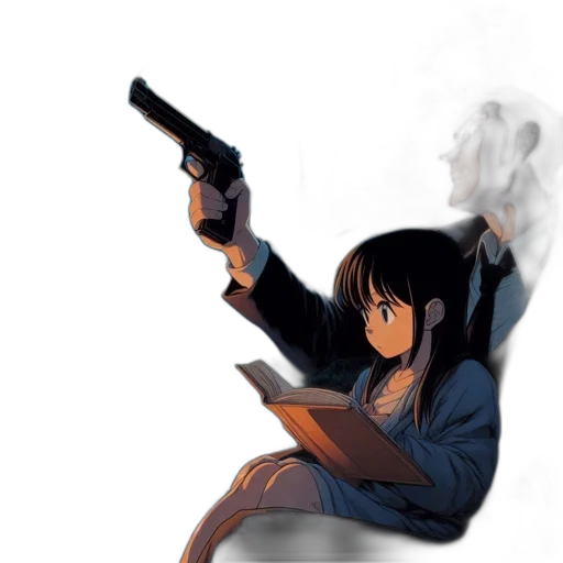 weapon, jacket, staff, umbrella transparent PNG cut-out