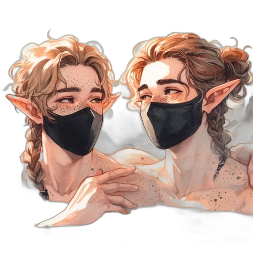 mask, creature, face, hair transparent PNG cut-out