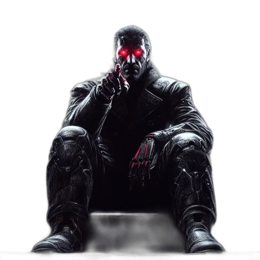 mask, jacket, robot, face transparent PNG cut-out