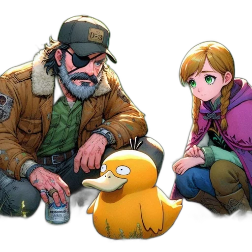 jacket, animal, concept art, comic book art transparent PNG cut-out