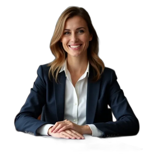 staff, jacket, face, woman transparent PNG cut-out
