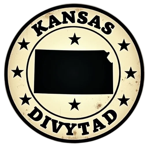 staff, vintage-style, kansas, state transparent PNG cut-out