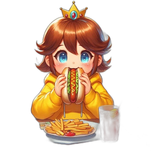 food, crown, staff, creature transparent PNG cut-out