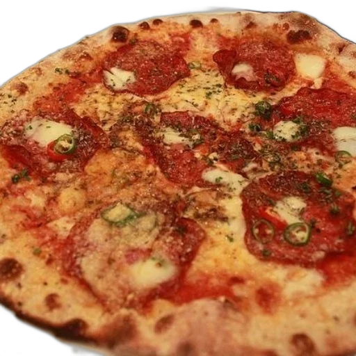 food, 3d render, photorealistic, pepperoni transparent PNG cut-out