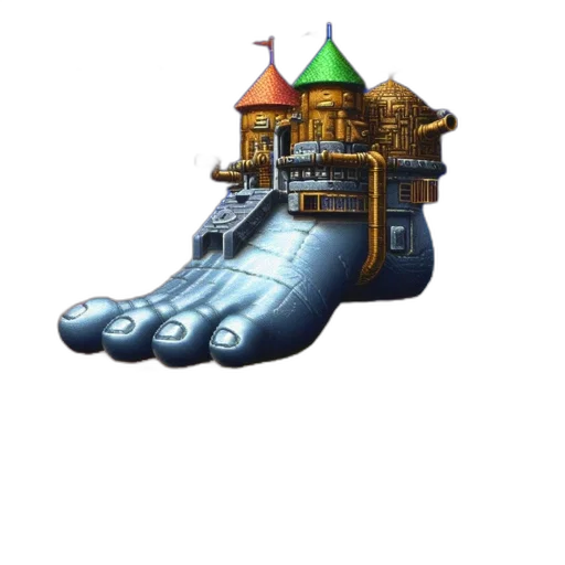 shoes, dragon, robot, weapon transparent PNG cut-out