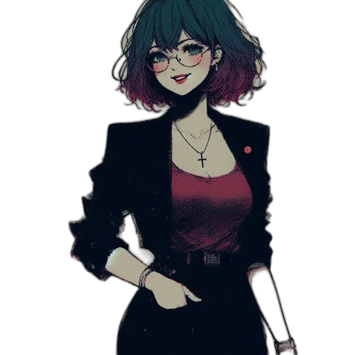 dress, staff, jacket, weapon transparent PNG cut-out