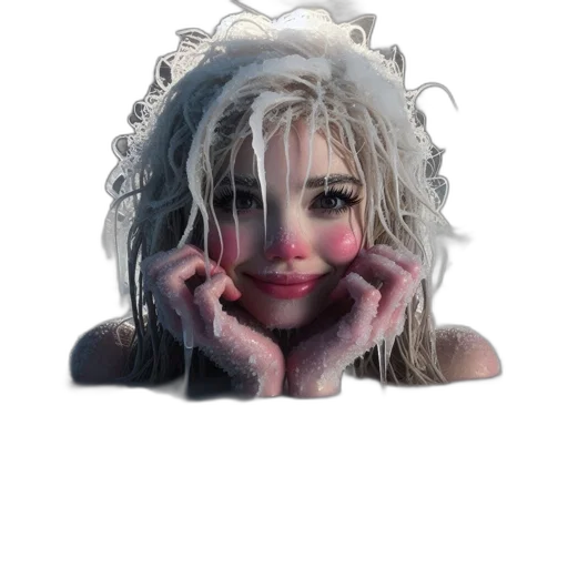 mask, face, creature, hair transparent PNG cut-out