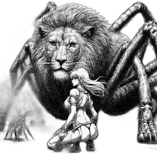 creature, animal, concept art, pencil sketch transparent PNG cut-out