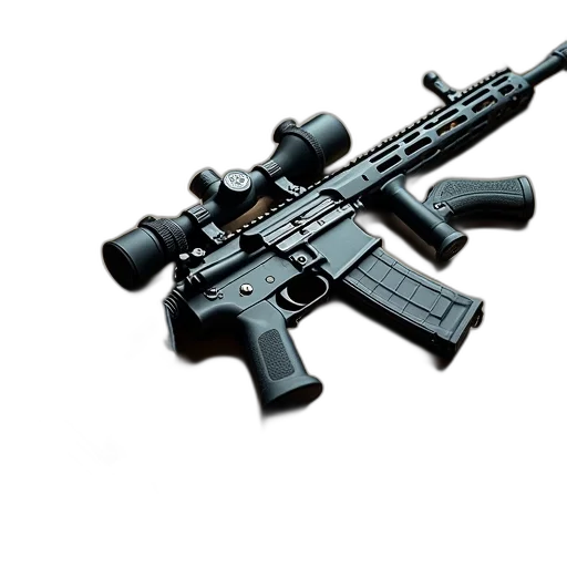 weapon, 3d render, gun, digest transparent PNG cut-out