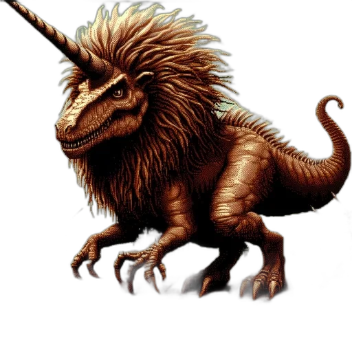 dragon, creature, animal, staff transparent PNG cut-out