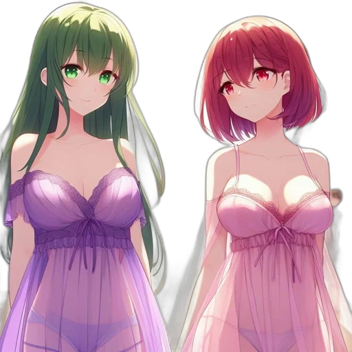 dress, anime, pixel art, concept art transparent PNG cut-out