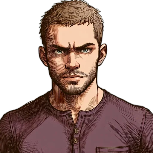 staff, face, comic book art, cartoon transparent PNG cut-out