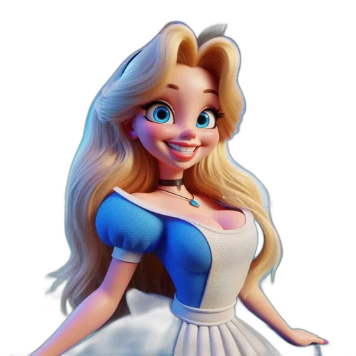 dress, crown, staff, 3d render transparent PNG cut-out