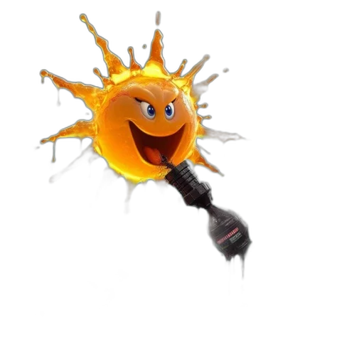 staff, robot, weapon, crown transparent PNG cut-out