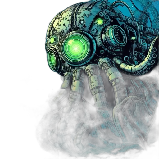mask, robot, concept art, comic book art transparent PNG cut-out