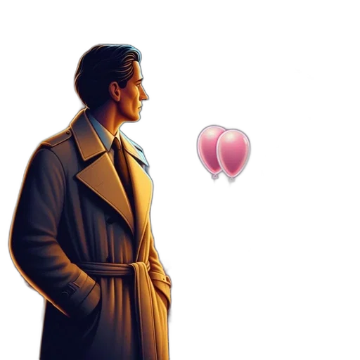 jacket, comic book art, concept art, pixel art transparent PNG cut-out
