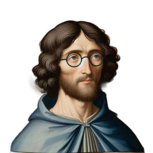 face, hair, crown, staff transparent PNG cut-out