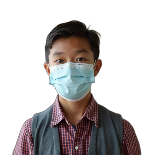mask, staff, face, 3d render transparent PNG cut-out