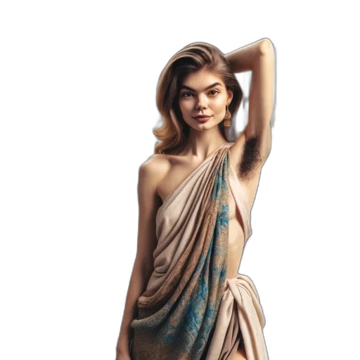 dress, jewelry, photorealistic, fantasy art transparent PNG cut-out
