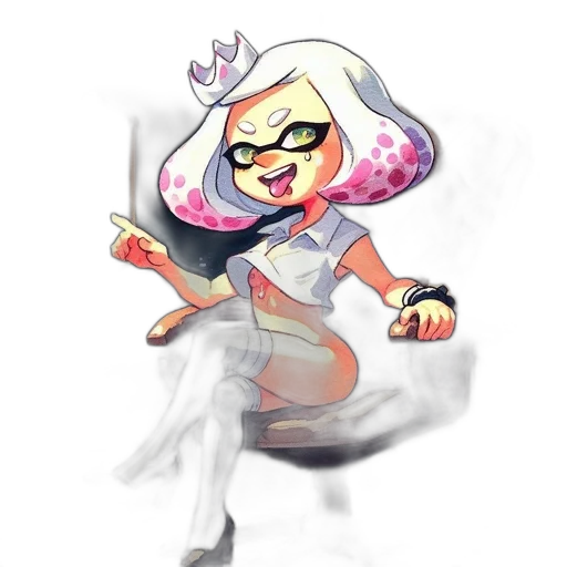 weapon, staff, dress, creature transparent PNG cut-out