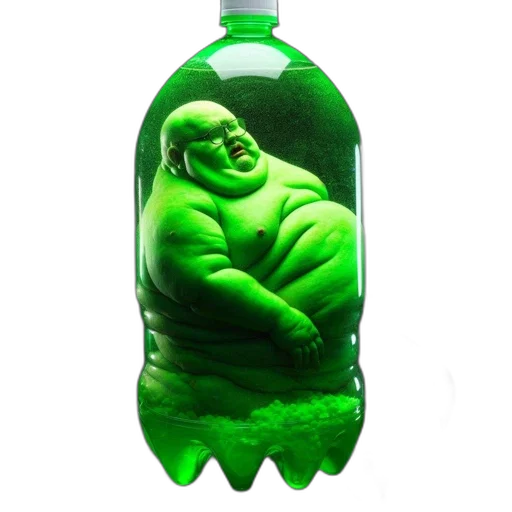 bottle, creature, food, animal transparent PNG cut-out