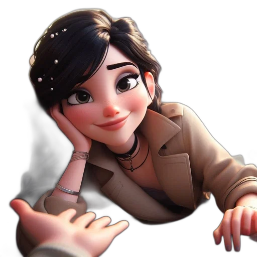 staff, jewelry, face, 3d render transparent PNG cut-out