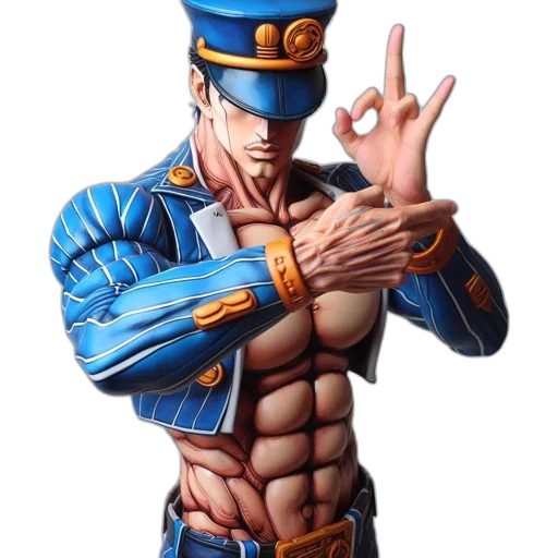 weapon, jacket, staff, face transparent PNG cut-out