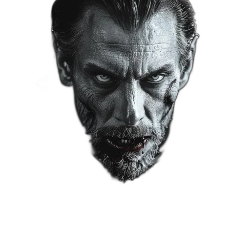 face, mask, creature, photorealistic transparent PNG cut-out