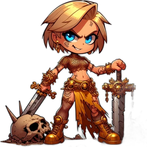 weapon, sword, staff, fantasy art transparent PNG cut-out