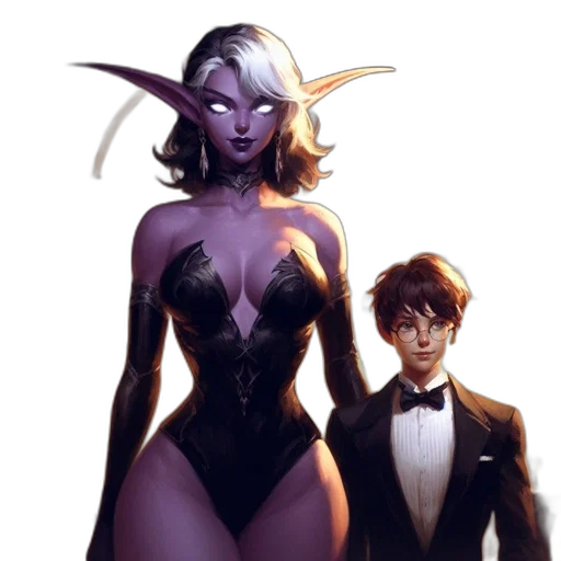 dress, concept art, fantasy art, comic book art transparent PNG cut-out