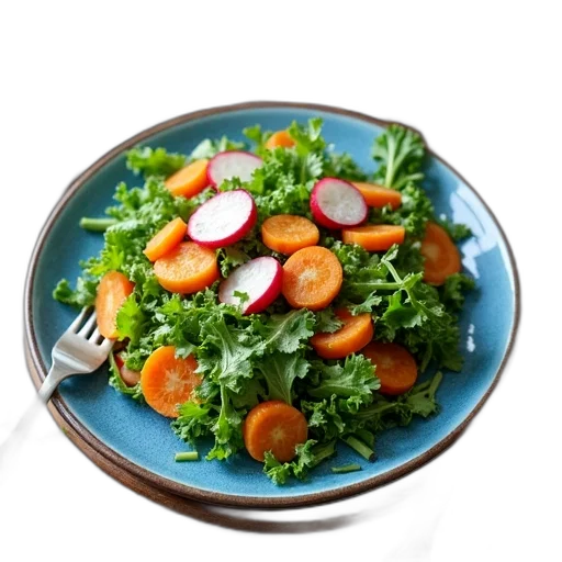food, plate, mixed, greens transparent PNG cut-out