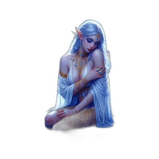 jewelry, dress, fantasy art, concept art transparent PNG cut-out