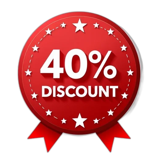 3d render, red, white, circular transparent PNG cut-out