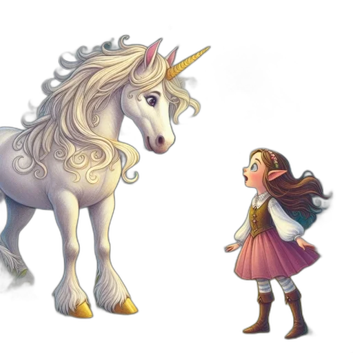 concept art, fantasy art, watercolor, 3d render transparent PNG cut-out