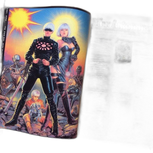 jacket, concept art, comic book art, outer space transparent PNG cut-out