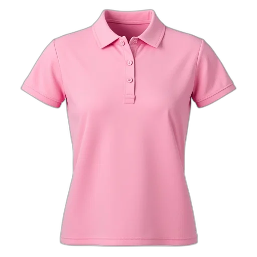 plain, pink, polo, shirt transparent PNG cut-out