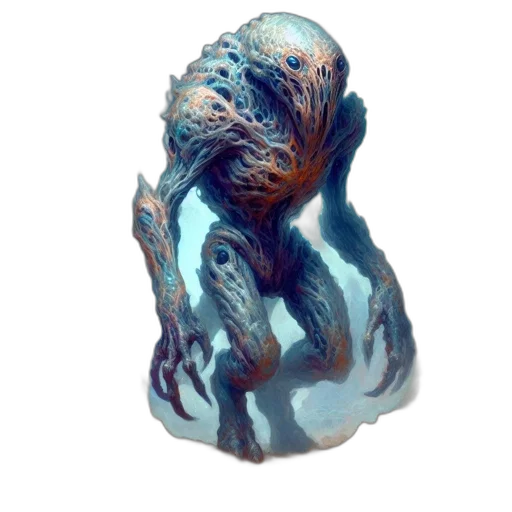 creature, mask, hair, face transparent PNG cut-out