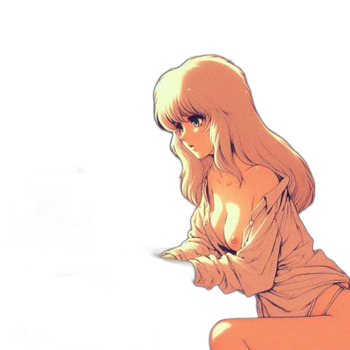 dress, anime, concept art, comic book art transparent PNG cut-out