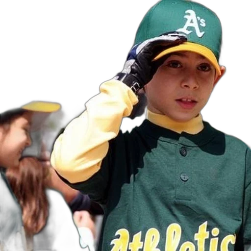 young, baseball, player, salutes transparent PNG cut-out
