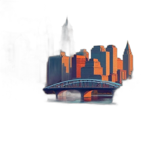 building, robot, concept art, 3d render transparent PNG cut-out
