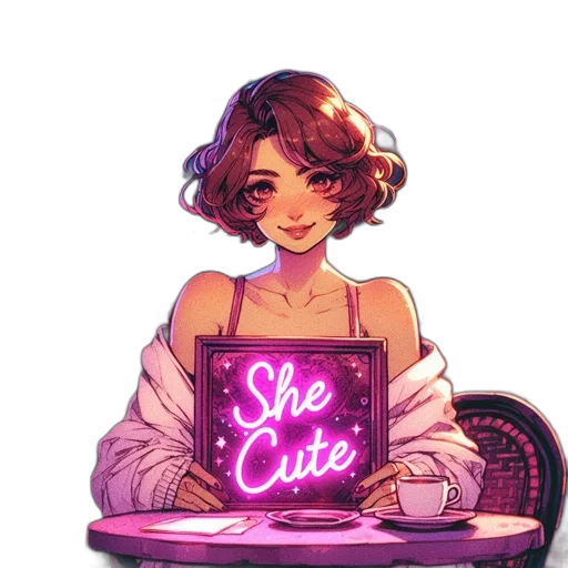 staff, dress, pixel art, vaporwave transparent PNG cut-out