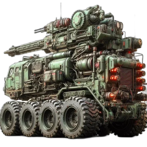 weapon, robot, car, animal transparent PNG cut-out