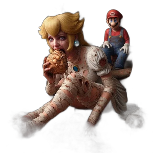 creature, food, concept art, pixel art transparent PNG cut-out