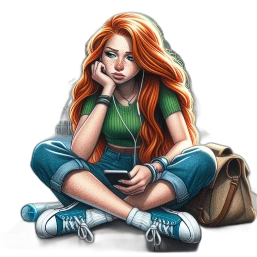 comic book art, concept art, cartoon, fantasy art transparent PNG cut-out