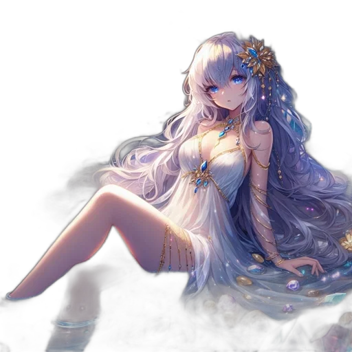 dress, flower, crown, jewelry transparent PNG cut-out