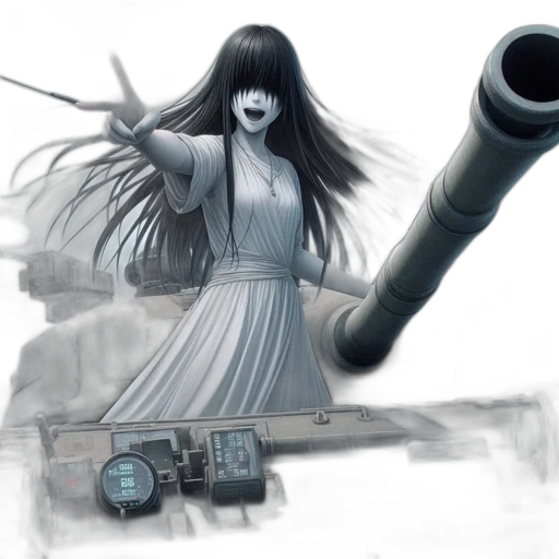 weapon, sword, staff, robot transparent PNG cut-out