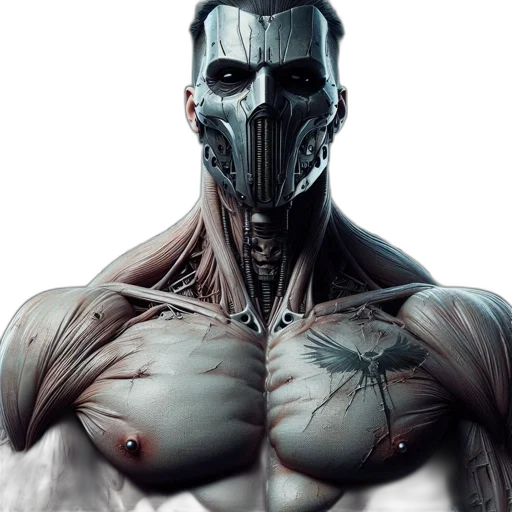 mask, robot, face, comic book art transparent PNG cut-out