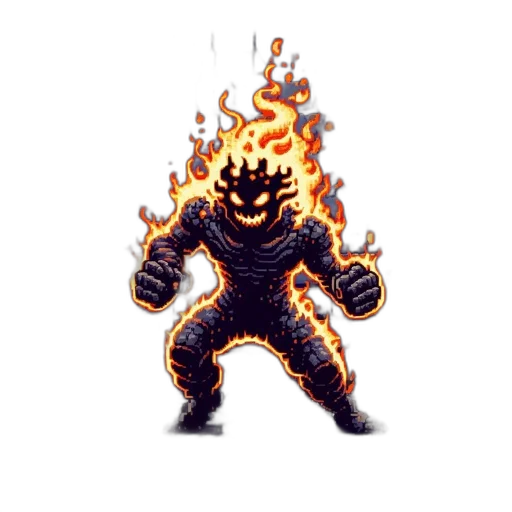 creature, mask, staff, jacket transparent PNG cut-out