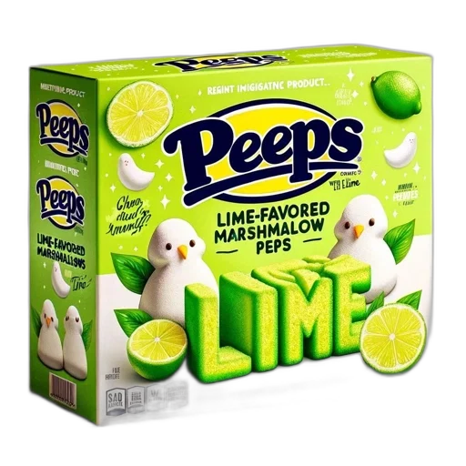 food, box, lime-flavored, marshmallow transparent PNG cut-out